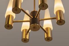 Hans Agne Jakobsson Hans Agne Jakobsson Six Armed Chandelier for AB Markaryd attr Sweden 1960s - 2816679