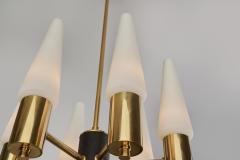 Hans Agne Jakobsson Hans Agne Jakobsson Six Armed Chandelier for AB Markaryd attr Sweden 1960s - 2816680