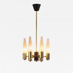 Hans Agne Jakobsson Hans Agne Jakobsson Six Armed Chandelier for AB Markaryd attr Sweden 1960s - 2839103