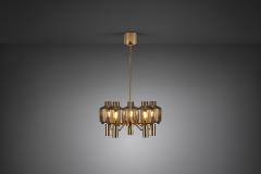 Hans Agne Jakobsson Hans Agne Jakobsson T507 Chandelier for Markaryd Sweden 1960s - 3112686