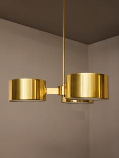 Hans Agne Jakobsson Hans Agne Jakobsson Three Arm Brass Chandeliers for AB Markaryd Sweden - 4720812