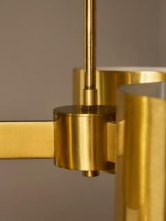 Hans Agne Jakobsson Hans Agne Jakobsson Three Arm Brass Chandeliers for AB Markaryd Sweden - 4720816