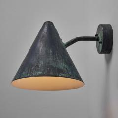 Hans Agne Jakobsson Hans Agne Jakobsson Tratten Darkly Patinated Outdoor Sconce - 2642190