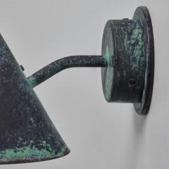 Hans Agne Jakobsson Hans Agne Jakobsson Tratten Darkly Patinated Outdoor Sconce - 2642196