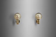 Hans Agne Jakobsson Hans Agne Jakobsson V 149 Pair of Wall Sconces for AB Markaryd Sweden 1960s - 3335021