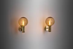 Hans Agne Jakobsson Hans Agne Jakobsson V 149 Pair of Wall Sconces for AB Markaryd Sweden 1960s - 3335022