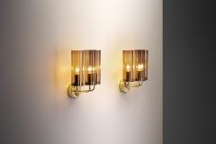 Hans Agne Jakobsson Hans Agne Jakobsson V169 3 Wall Sconces for AB Markaryd Sweden 1960s - 3429751