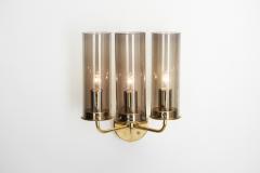 Hans Agne Jakobsson Hans Agne Jakobsson V169 3 Wall Sconces for AB Markaryd Sweden 1960s - 3429753