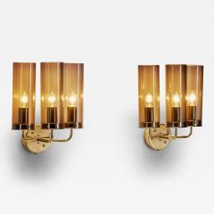 Hans Agne Jakobsson Hans Agne Jakobsson V169 3 Wall Sconces for AB Markaryd Sweden 1960s - 3440152