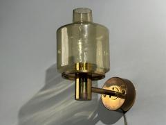 Hans Agne Jakobsson Hans Agne Jakobsson Wall Light Brass Glass Sweden 1960s - 4493153