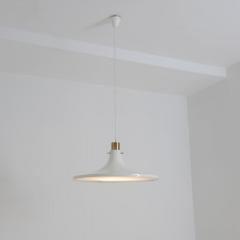 Hans Agne Jakobsson Hans Agne Jakobsson White Trumpet Pendant Model T 625 for Markaryd 1970s - 4572885