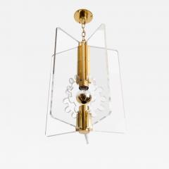 Hans Agne Jakobsson LUCITE AND BRASS LANTERN PENDANT BY HANS AGNE JAKOBSSON FOR MARKARYD - 1096274