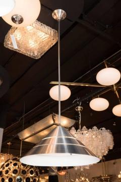 Hans Agne Jakobsson Mid Century Brushed Aluminum Cone Ceiling Pendant by Hans Agne Jakobsson - 1461032