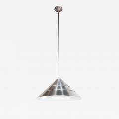 Hans Agne Jakobsson Mid Century Brushed Aluminum Cone Ceiling Pendant by Hans Agne Jakobsson - 1462930