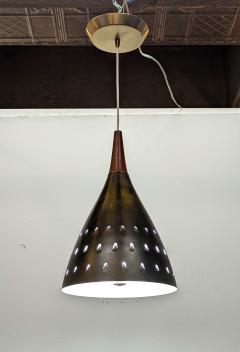 Hans Agne Jakobsson Mid Century Modern Brass Pendant Light - 3334492