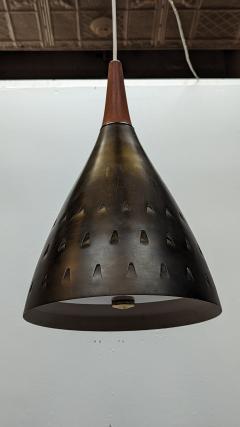 Hans Agne Jakobsson Mid Century Modern Brass Pendant Light - 3334495