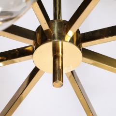 Hans Agne Jakobsson Mid Century Modernist 8 Globe Polished Brass Chandelier by Hans Agne Jakobsson - 3523541