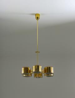 Hans Agne Jakobsson Midcentury Swedish Chandelier in Brass by Hans Agne Jakobsson - 1015128