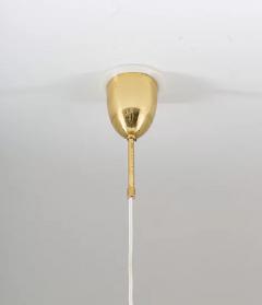 Hans Agne Jakobsson Midcentury Swedish Pendants in Brass and Leather by Hans Agne Jakobsson - 2206805