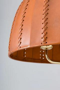 Hans Agne Jakobsson Midcentury Swedish Pendants in Brass and Leather by Hans Agne Jakobsson - 2206809