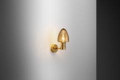 Hans Agne Jakobsson Model V 220 Brass Wall Lamp by Hans Agne Jakobsson Sweden 1960s - 4073971
