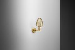 Hans Agne Jakobsson Model V 220 Brass Wall Lamp by Hans Agne Jakobsson Sweden 1960s - 4073972