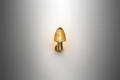 Hans Agne Jakobsson Model V 220 Brass Wall Lamp by Hans Agne Jakobsson Sweden 1960s - 4073975
