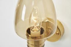 Hans Agne Jakobsson Model V 220 Brass Wall Lamp by Hans Agne Jakobsson Sweden 1960s - 4073984