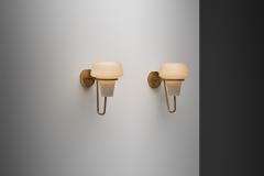 Hans Agne Jakobsson Pair of Brass Wall Lights by Hans Agne Jakobsson Sweden 2nd half of the 20th C - 4729632