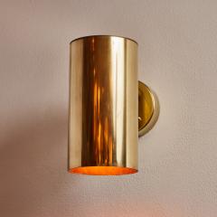 Hans Agne Jakobsson Pair of Hans Agne Jakobsson C 627 110 Rulle Raw Brass Outdoor Sconces - 3490213