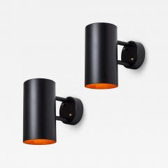 Hans Agne Jakobsson Pair of Hans Agne Jakobsson C627 110 Rulle Outdoor Sconces in Black - 3045265