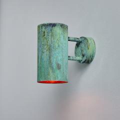 Hans Agne Jakobsson Pair of Hans Agne Jakobsson C627 110 Rulle Verdigris Patinated Outdoor Sconces - 3001037
