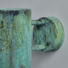 Hans Agne Jakobsson Pair of Hans Agne Jakobsson C627 110 Rulle Verdigris Patinated Outdoor Sconces - 3001039