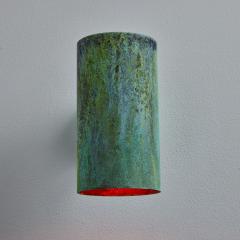 Hans Agne Jakobsson Pair of Hans Agne Jakobsson C627 110 Rulle Verdigris Patinated Outdoor Sconces - 3001043