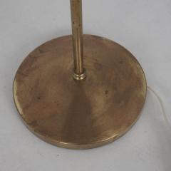 Hans Agne Jakobsson Pair of Hans Agne Jakobsson Floor Lamp in Brass Rattan Markaryd Sweden 1970s - 4600182
