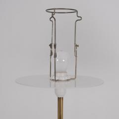 Hans Agne Jakobsson Pair of Hans Agne Jakobsson Floor Lamp in Brass Rattan Markaryd Sweden 1970s - 4600189