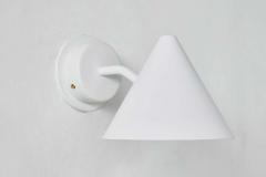 Hans Agne Jakobsson Pair of Hans Agne Jakobsson Mini Tratten Outdoor Sconces in White - 2039076