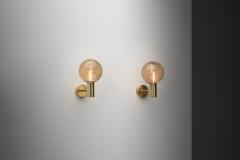 Hans Agne Jakobsson Pair of Hans Agne Jakobsson Model V 149 Wall Lamps Sweden 1960s - 4616978