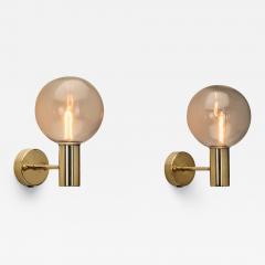 Hans Agne Jakobsson Pair of Hans Agne Jakobsson Model V 149 Wall Lamps Sweden 1960s - 4627148