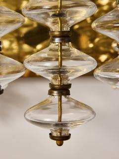 Hans Agne Jakobsson Pair of Hans Agne Jakobsson Model V 258 Estrella Brass and Glass Wall Sconces - 4720875