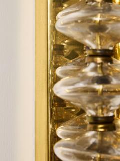 Hans Agne Jakobsson Pair of Hans Agne Jakobsson Model V 258 Estrella Brass and Glass Wall Sconces - 4720876