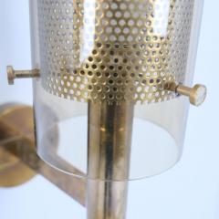 Hans Agne Jakobsson Pair of Hans Agne Jakobsson Scones Model V147 in Glass Brass 1960s - 4722256