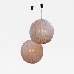 Hans Agne Jakobsson Pair of Hans Agne Jakobsson fabric pendants - 3266074