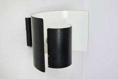 Hans Agne Jakobsson Pair of Large 1970s Bruno Herbst Metal Wall Lamps with Original Label - 1773645