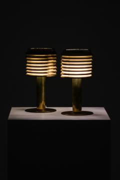 Hans Agne Jakobsson Pair of Rare Table Lamps Model B 142 by Hans Agne Jakobsson 1950s - 4444277