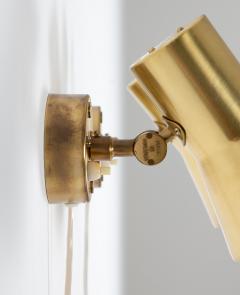 Hans Agne Jakobsson Pair of Swedish Brass Wall Lamps Model V 239 by Hans Agne Jakobsson - 1290859