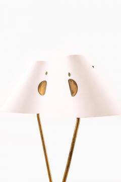 Hans Agne Jakobsson Pair of Table Lamps in Brass Lacquer and Metal by Hans Agne Jakobsson 1950s - 4596275
