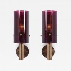 Hans Agne Jakobsson Pair of Wall Lamps V 147 by Hans Agne Jakobsson for AB Markaryd Sweden 1960s - 1242229