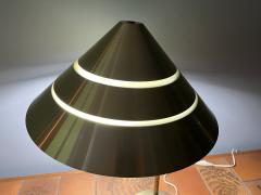 Hans Agne Jakobsson RARE MID CENTURY SWEDISH BRASS CONICAL SHADE DESK LAMP - 3157344
