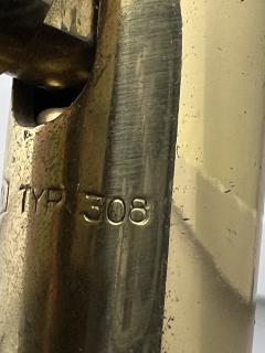 Hans Agne Jakobsson RARE MID CENTURY SWEDISH BRASS CONICAL SHADE DESK LAMP - 3157346